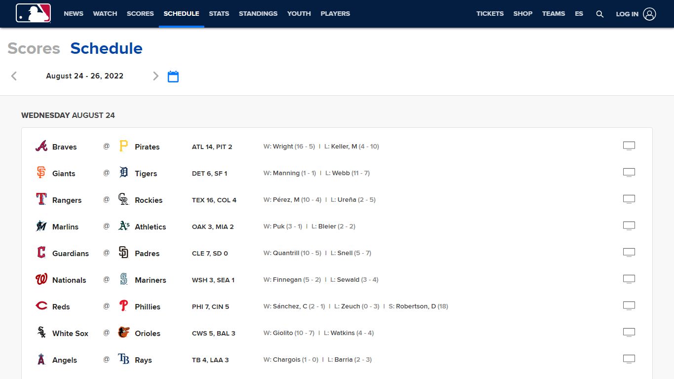 Baseball Schedule | MLB Schedule | MLB.com